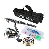 釣りセット 5点セット ルアー付 釣り竿セット ロッド スピニングリール コンパクトロッド ライン 初心者 …