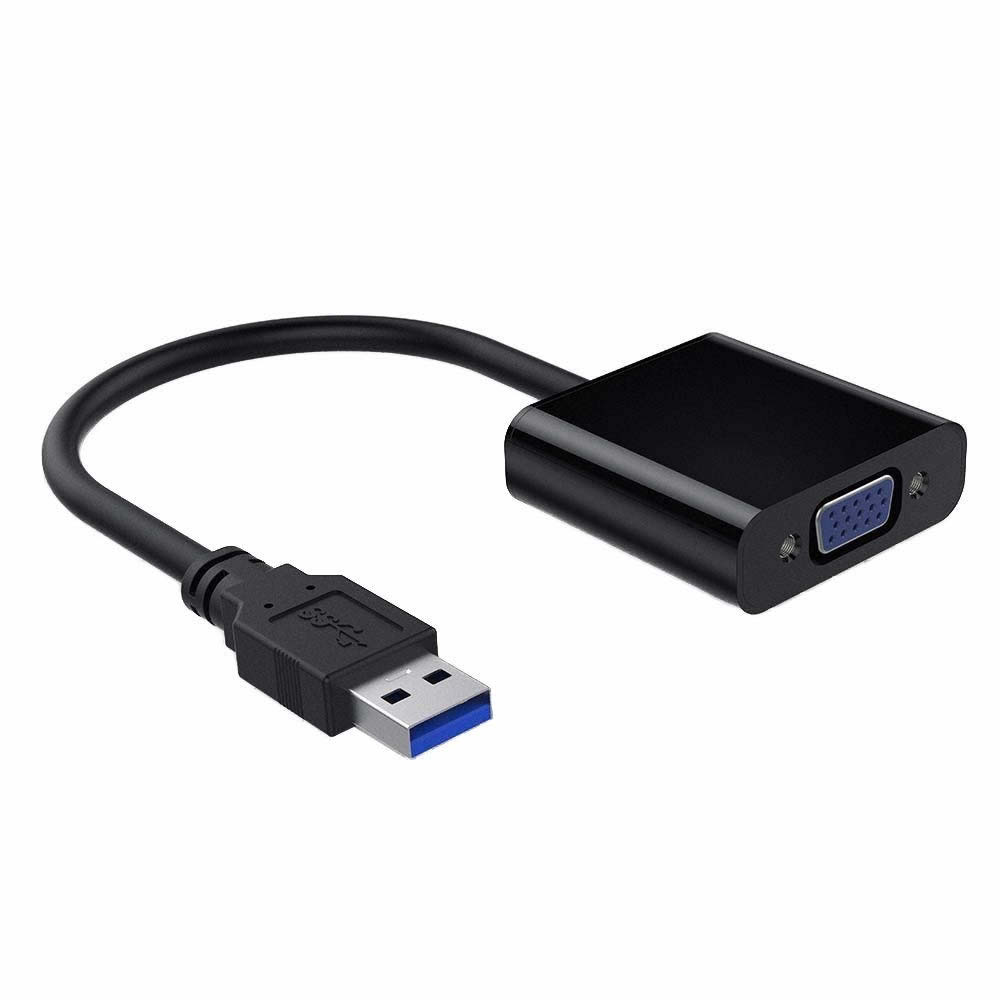 USB3.0 to VGA変換 アダプタ ビデオグラフィック カード 1080p Windows対応 プロジェクター接続に[メール便発送・送料無料]tecc-usbtovga