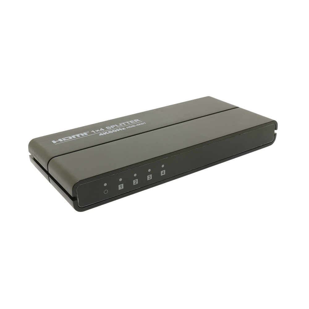 HDMI分配器 1入力4出力 ミヨシ HDB-4K01　4K60Hz（3840×2160）対応 スプリッタ