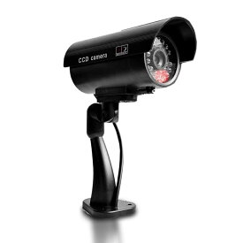 ダミーカメラ 威嚇 LED 常時点滅 監視 防犯 配線不要 壁掛け 簡単 抑止 節電 セキュリティ 玄関 リアル 電池式 tecc-damicam03