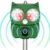 動物撃退器 超音波 猫よけ 動物撃退器 害獣撃退 フラッシュライト ソーラー式 赤外線センサー 鳩 糞 被害…