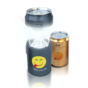 缶ジュース型 ランタン 懐中電灯 高輝度 LEDランタン 2WAY USB充電 災害 レジャー フック 照明 作業 キャンプ 夜間 tecc-kanlantan