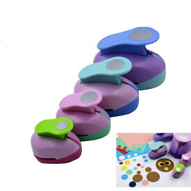 クラフトパンチ 丸 穴あけ セット 丸穴 9-38mm 4種類セット 紙用 ミニクラフト 穴あけパンチ 工芸 オフィス 文具 1穴 ハンドメイド　dar-claftpunch