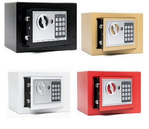 番号キー ロック 置き型 金庫 コンパクト 貴重品 貯金箱 事務所 オフィス 家庭 ホテル 民泊 スチール 鍵式対応 dar-tyokinko
