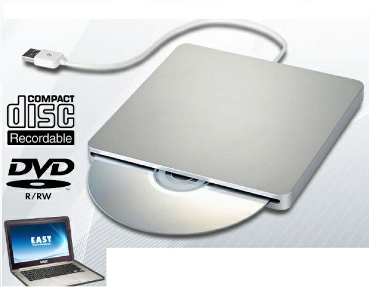 楽天市場 ゆうパケット便で発送 Windows10対応 Usb2 0 スリム Dvdドライブ スロットイン 外付け パソコン用dvdプレーヤー Dvd Rw Cd 高速24x 読み書き対応 Tec Ringodrived Pcbox78楽天市場店