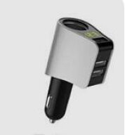 シガーソケット USB 増設 小型 電圧計 測定 表示 スマホ iphone タブレット 急速 3口　充電 3.1A 分配器…
