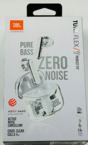 JBL TUNE FLEX GHOST ���C�����X�C���z�� bluetooth 2�E�F�C���� �m�C�Y�L�����Z�����O IPX4 JBLTFLEXGWHT �z���C�g