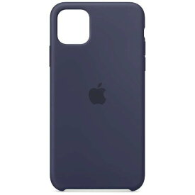 【中古】【未開封・未使用・箱破損あり】Apple【純正】 シリコーンケース MWYW2FE/A [ミッドナイトブルー] for iPhone 11 Pro Max