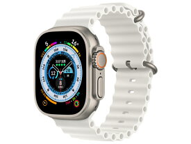 【訳あり品】【箱破損】【未開封・未使用】Apple Watch Ultra（GPS + Cellularモデル）- 49mmチタニウムケースとホワイトオーシャンバンド MNHF3JA(30日間保証）