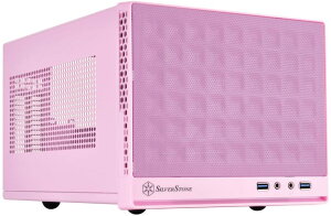 SilverStone SUGO�V���[�Y Mini-ITX�Ή��L���[�u�^PC�P�[�X ���b�V���t�����g�p�l�� �s���N SST-SG13P