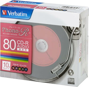 Verbatim CD-R 80 10 R[h5FJ[[x Phono-R 1-24{ MUR80PHS10V1