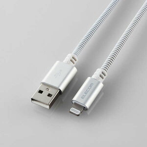 ELECOM ybgłfɂP[u USB-A - Lightning MFiKFؕi [PET-ALMT15WH]