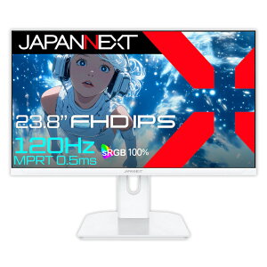 �y�z���C�g���f���zJAPANNEXT 23.8�C���` IPS�p�l������ 120Hz/0.5ms(MPRT)�Ή� �t��HD(1920x1080)�𑜓x �Q�[�~���O���j�^�[ JN-IPS238G120F-W