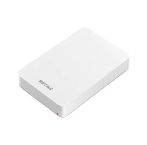 BUFFALO USB 3.2(Gen 1)�Ή� �ϏՌ��|�[�^�u��HDD 4TB-�z���C�g [HD-PGF4.0U3-GWHA]