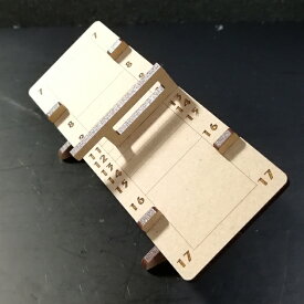 3Dパズル組立日時計極型1：キット品（ピース平板）：組木造形「カチッとクロス」　送料無料