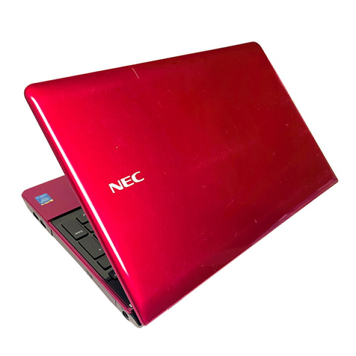 新品高速SSD Wi-Fi有 赤 ノートパソコン 中古良品 NEC PC-LS350RSR 第4 