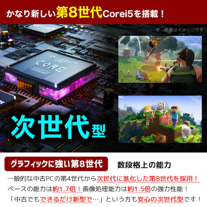 楽天市場】永く使える第8世代！ ゲーミングpc 最新 デスクトップ 