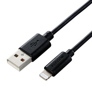 ELECOM MPA-UAL05BK Lightning�P�[�u��/ �X�^���_�[�h/ 0.5m/ �u���b�N�y�݌ɖڈ�:�����񂹁z