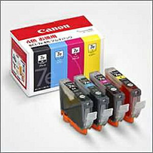 yzCanon 1018B001 [J[ }`pbN4P BCI-7e BK/ Y/ M/ Cy݌ɖڈ:͏z| @ CN