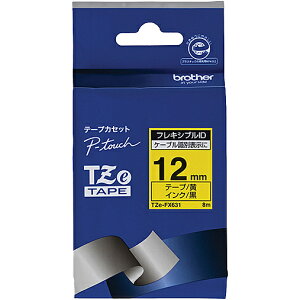 �y�u���U�[�����z�s�[�^�b�` ���~�l�[�g�e�[�v TZe-FX631 ��12mm (������/ ��/ �t���L�V�u��ID)�y�݌ɖڈ�:�����񂹁z| �e�[�v ���x�� ���x�����C�^�[ �����e�[�v �J�[�g���b�W �e�[�v���C�^�[