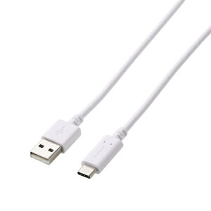 ELECOM GM-AC20WH USB2.0�P�[�u��/ PS5�Ή�/ A-C�^�C�v/ �m�[�}��/ 2.0m/ �z���C�g�y�݌ɖڈ�:�����񂹁z| �p�\�R�����Ӌ@�� USB�P�[�u�� USB-C�P�[�u�� USB A-C USB(A-C)