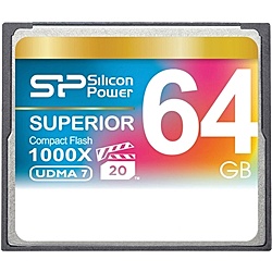 シリコンパワー SP064GBCFC1K0V10 コンパクトフラッシュカード 1000倍速 64GB 永久保証