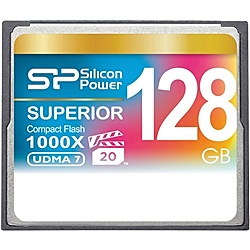 シリコンパワー SP128GBCFC1K0V10 コンパクトフラッシュカード 1000倍速 128GB 永久保証