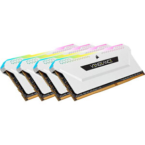 yzRZA() CMH32GX4M4D3600C18W DDR4 3600MHz 8GBx4 DIMM Unbuffered 18-22-22-42 XMP 2.0 VENGEANCE RGB PRO SL White 1.35Vy݌ɖڈ:񂹁z