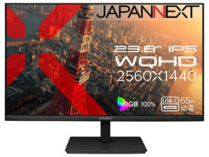 yzJAPANNEXT JN-IPS238WQHD2-C65W tfBXvC 23.8^/ 2560×1440/ HDMI×1ADP×1AUSB-C×1/ ubN/ Xs[J[/ 2Nۏ؁y݌ɖڈ:͏z| Ɠd fBXvC