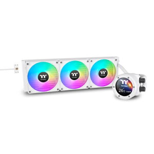 yzThermaltake CL-W426-PL12SW-A ȈՐCPUN[[ TH360 V2 Ultra EX ARGB Sync Snow Editiony݌ɖڈ:񂹁z