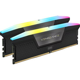 【送料無料】コルセア(メモリ) CMH96GX5M2B7000C40 DDR5 7000MT/ s 96GB(48GBx2) UDIMM 40-52-52-114 XMP 3.0 VENGEANCE RGB DDR5 Black 1.40V【在庫目安:お取り寄せ】