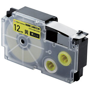 ELECOM CTC-CXR12YW �l�[�������h�p�݊��e�[�v/ ���F/ ������/ 8m/ 12mm���y�݌ɖڈ�:�����񂹁z| �e�[�v ���x�� ���x�����C�^�[ �����e�[�v �J�[�g���b�W �e�[�v���C�^�[