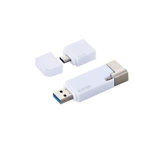 yzELECOM MF-LGU3B256GWH LightningRlN^USB/ USB3.2(Gen1)/ USB3.0Ή/ 256GB/ Type-CϊA_v^t/ zCgy݌ɖڈ:񂹁z