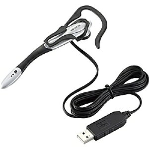 ELECOM HS-EP13USV USB�w�b�h�Z�b�g/ �C���[�t�b�N/ 1.8m/ �V���o�[�y�݌ɖڈ�:�͏��z