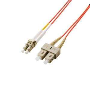 ELECOM OC-LCSC2M2/1 ���t�@�C�o�[/ LC-SC/ 2�c/ OM2/ 1m�y�݌ɖڈ�:�����񂹁z