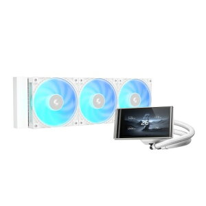 �y���������zDeepcool R-LT360VISION-WHAMMC-G-1 LT360 VISION WH ARGB/ 360mm����CPU�N�[���[/ �p�x�����\4.5�C���`IPS�E���g�����C�h�f�B�X�v���C/ ��6����|���v/ �uFD12 ARGB V2�v�t�@��/ Intel LGA1851/ 1700/ AMD AM5/ 