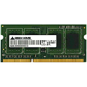 yzGREEN HOUSE GH-DWT1600LV-4GH m[gp d PC3L-12800 204pin DDR3L SDRAM SO-DIMM 4GB 4GbitDRAMځy݌ɖڈ:񂹁z