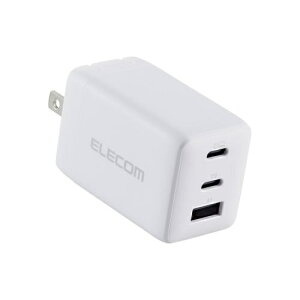 �y���������zELECOM MPA-AC10367WH �m�[�gPC�pAC�A�_�v�^�[/ USB�[�d��/ USB PD/ 67W/ USB-C×2/ USB-A×1/ �X�C���O�v���O/ �z���C�g�y�݌ɖڈ�:�����񂹁z