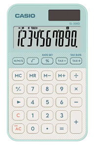 CASIO SL-300D-LG-N �f�U�C���d�� �J���t�� ���C�g�O���[���y�݌ɖڈ�:�����񂹁z| �����@ �d�� �v�Z�@ �d�q���v�Z�@ ���^ ���Z �v�Z �Ōv�Z ����� ��