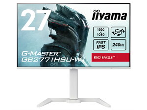 �y���������ziiyama GB2771HSU-W1 �t���f�B�X�v���C 27�^/ 1920×1080/ HDMI�ADisplayPort/ �z���C�g/ �X�s�[�J�[����/ IPS����/ ���~/ ��]/ �p�x����/ 3�N�ۏ؁y�݌ɖڈ�:�͏��z