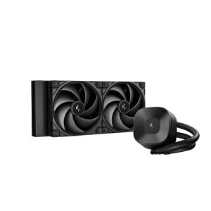 �y���������zDeepcool R-LE240ZERO-BKLNMD-G-1 LE240 V2 ZERO DARK/ 240mm����CPU�N�[���[/ �I�[���u���b�N�f�U�C��/ PWM����E�H�[�^�[�|���v/ �É������O�t�@��/ Intel LGA1851/ 1700/ 1200/ 1151/ 1150/ 1155/ AMD AM5/ AM4