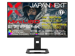 �y���������zJAPANNEXT JN-IPSM27G1632UF-HSPC6 �Q�[�~���O�t���f�B�X�v���C 27�^/ 3840×2160/ HDMI×2�ADP×1�AUSB-C×1/ �u���b�N/ �X�s�[�J�[�L/ 2�N�ۏ؁y�݌ɖڈ�:�͏��z