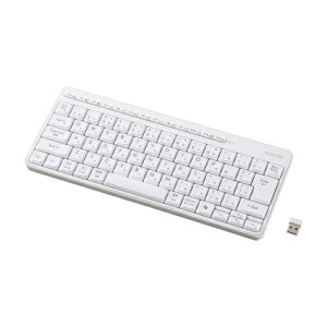�y���������zELECOM TK-QT11MDMWH �L�[�{�[�h/ ����2.4GHz/ �É�/ �~�j�T�C�Y/ �����u������/ �z���C�g�y�݌ɖڈ�:�����񂹁z