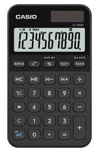 CASIO SL-300D-BK-N �f�U�C���d�� �J���t�� �u���b�N�y�݌ɖڈ�:�����񂹁z| �����@ �d�� �v�Z�@ �d�q���v�Z�@ ���^ ���Z �v�Z �Ōv�Z ����� ��