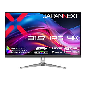 �y���������zJAPANNEXT JN-EiB315U-C6 �t���f�B�X�v���C 31.5�^/ 3840×2160/ HDMI×1�ADP×1�AUSB-C×1/ �u���b�N/ �X�s�[�J�[�L/ 2�N�ۏ؁y�݌ɖڈ�:�����񂹁z