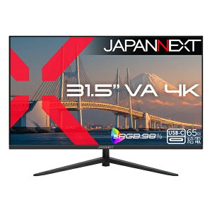 �y���������zJAPANNEXT JN-V315U2-C6 �t���f�B�X�v���C 31.5�^/ 3840×2160/ HDMI×1�ADP×1�AUSB-C×1/ �u���b�N/ �X�s�[�J�[�L/ 2�N�ۏ؁y�݌ɖڈ�:�͏��z