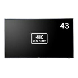 【在庫目安:あり】【送料無料】NEC LCD-E438 液晶ディスプレイ 43型/ 3840×2160/ HDMI、D-Sub/ ブラック/ スピーカー：あり