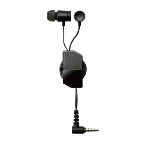 ELECOM EHP-FR10CMBK ステレオイヤホン/ カナル型/ φ3.5mm/ マイク付/ FAST MUSIC/ FR10CM/ 9.2mmドライバー/ 巻取/ ブラック【在庫目安:お取り寄せ】| AV機器