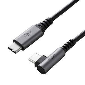 ELECOM U2C-CCL20NBK USB2.0�P�[�u��/ C-C�^�C�v/ L���R�l�N�^/ �F�ؕi/ USB Power Delivery�Ή�/ 3A�o��/ 2.0m/ �u���b�N�y�݌ɖڈ�:�����񂹁z