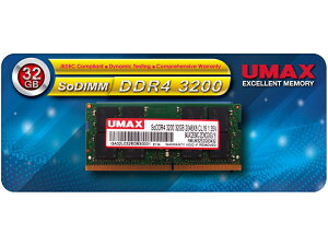 yzUMAX UM-SODDR4S-3200-32G m[gPCp[ SO-DIMM DDR4-3200 32GB 1gy݌ɖڈ:񂹁z
